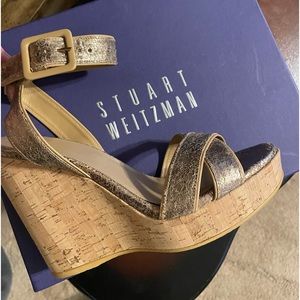 Stuart Weitzman leather wedges